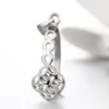 Silver jewelry finding bail, wholesale jewelry finding, nickel free pinch bails