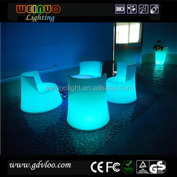 Rotating Molded Lighting Led Light Up Table And Chair For Wedding Rotating Molded Lighting Led Light Up