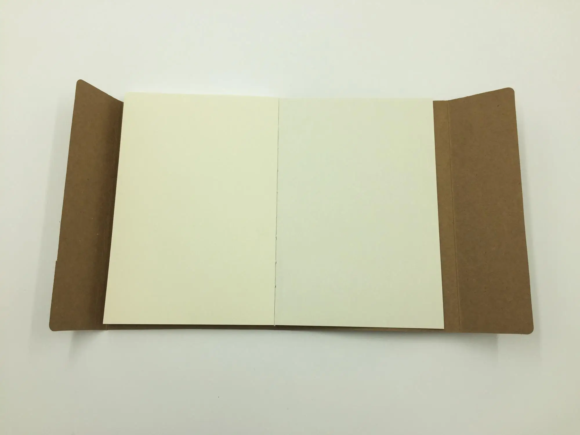 Custom A5 32K Brown Plain Kraft Cover Notebook Nude Binding Blank Graffiti Sketch Book