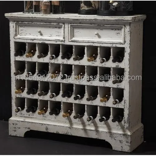 White Wine Cabinet Made In Reclaimed Wood Furniture Buy