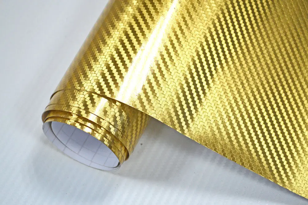 Chrome Silver Car Wrap Vinyl Film,3d Carbon Fiber Car Decoration