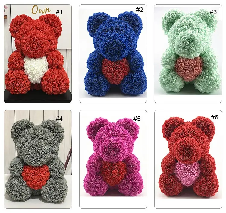 floral foam teddy bear