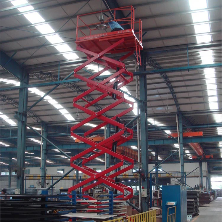 6M Lift Height Electric Mobile Scissor Lift Aerial Work Platform