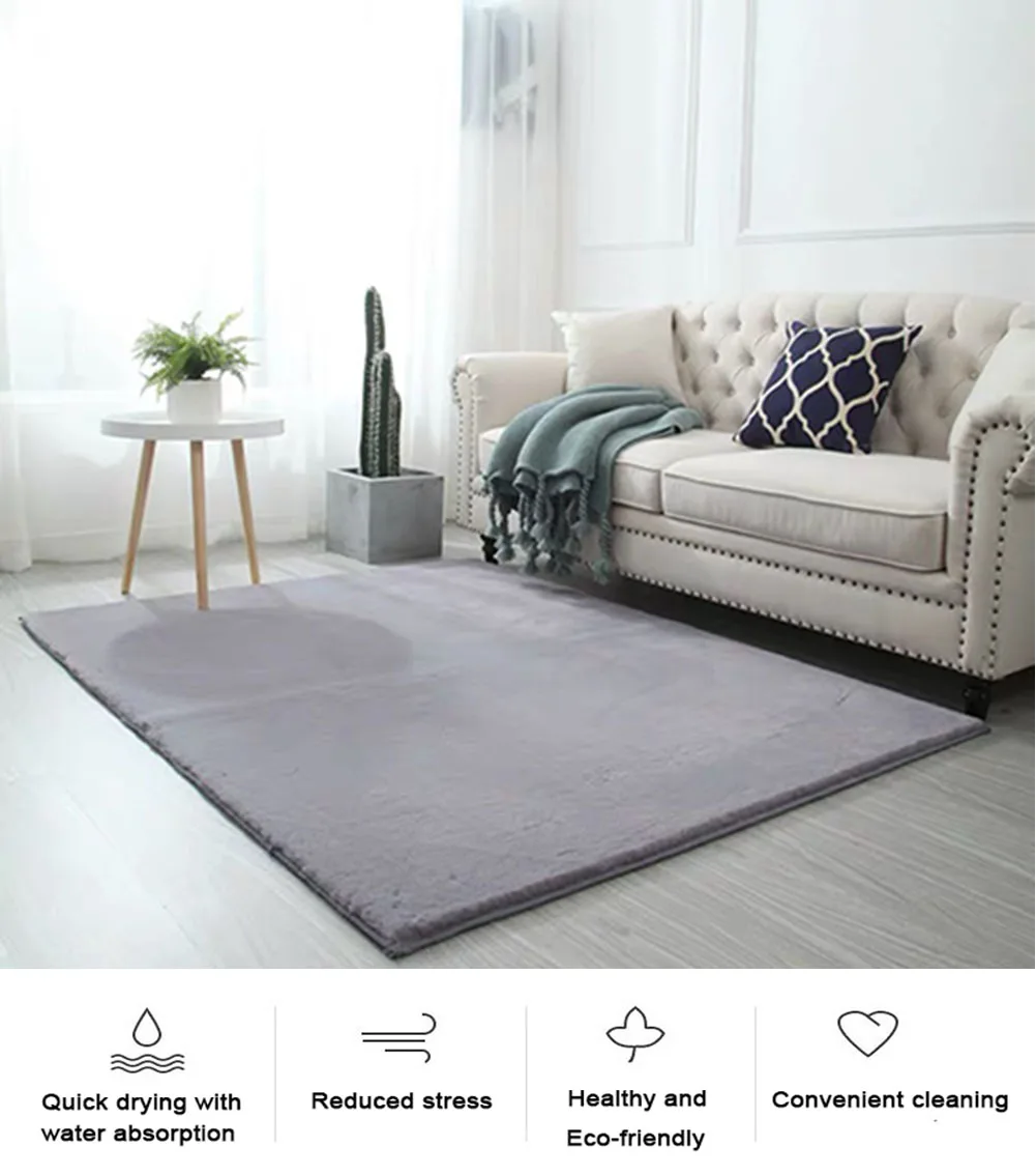 Hot Selling Waterproof Living Room Sofa Cushion Covers Rabbit Faux Fur