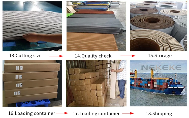 EVA Foam Teak Sheet Flooring Synthetic Marine Boat Decking Yacht