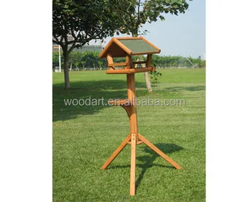 Wholesale Cheap Wild Wooden Bird Feeder Station House Indoor