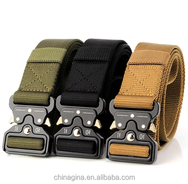 49*1.5" ENNIU Men Tactical Buckle Belt Military Nylon Belt Training Belt Strap