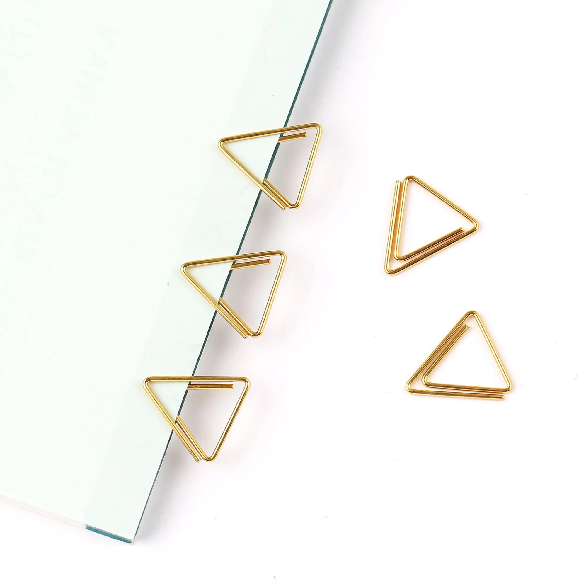 Japanese Design Cutie Triangle Gold Metal Paper Clip Buy Triangle