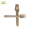 Wooden straight edge fork cutlery tableware disposable