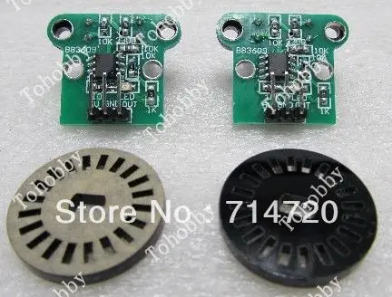 Free Shipping Robot smart car chassis speed detection module with Encoder disk 2pcs pack