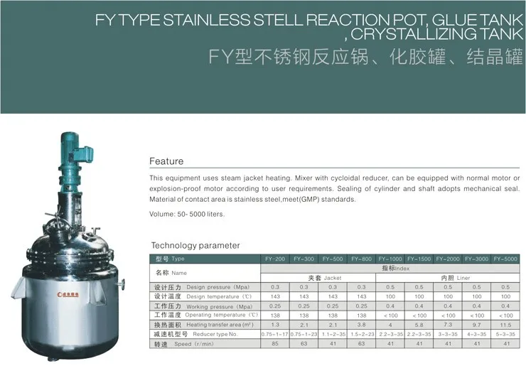 GMP Standard Stainless Steel Heating Agitating Reaction Pot / Crystallizing Tank