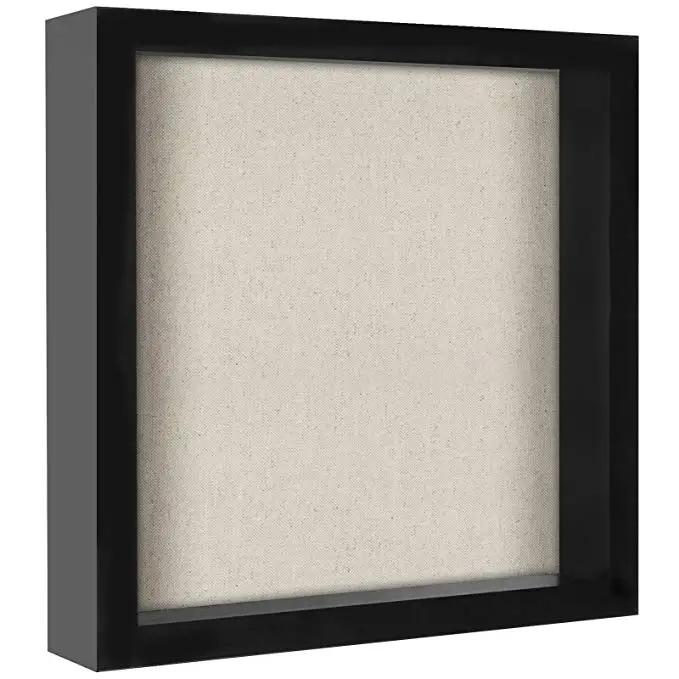 12x12 Inches Display Shadow Box Frame With Linen Background And 16 ...