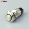 High Button 4 Pin Dot Lighted Sealed Motorcycle 12mm Metal Pushbutton