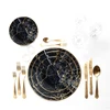 /product-detail/wholesale-gold-rim-black-marble-ceramic-plate-for-wedding-and-restaurant-62193732284.html