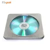 rectangular aluminum CD/DVD tin case with clear window