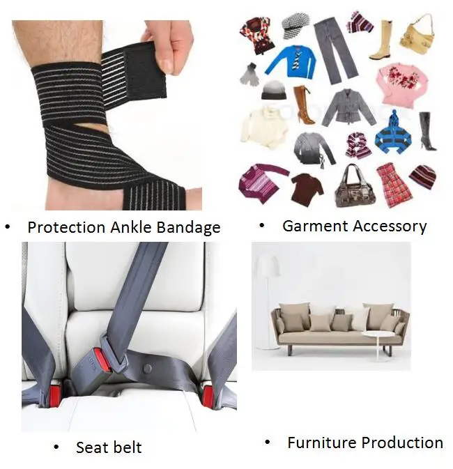 Durable Stretch Fabric Black Knitted Elastic Band.jpg