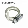 8mm band width size 10mm -16mm semi-steel SS201 flexible america type hose clamp