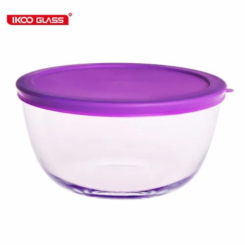 Microwave Safe Glass Bowls With Colorful Pp Lids Buy Microwave Safe