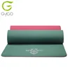 Decorative yoga mat tpe yoga mat travel yoga mat with carry strap