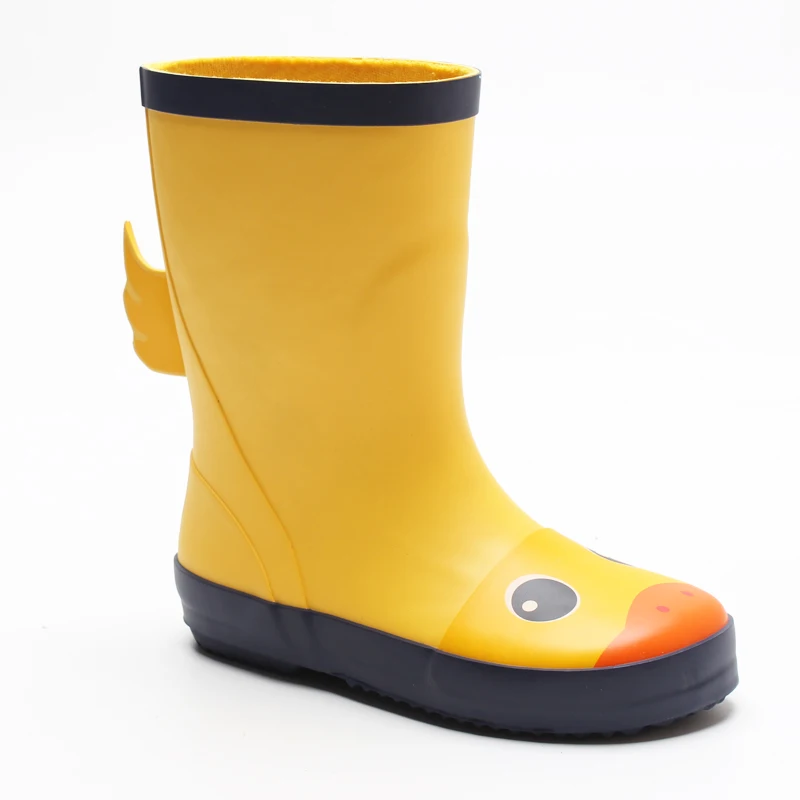 Children Yellow Duck Cartoon For Waterproof Kids Rubber Rain Boots ...