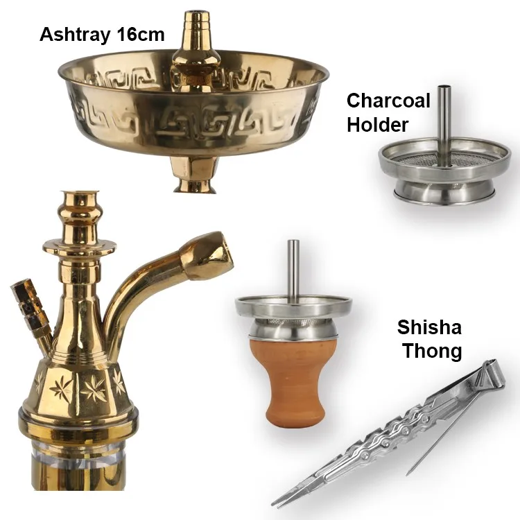 Wholesaler Meddium Size Egyptian Shisha Zinc Hookah Diy Egyptian Hookah