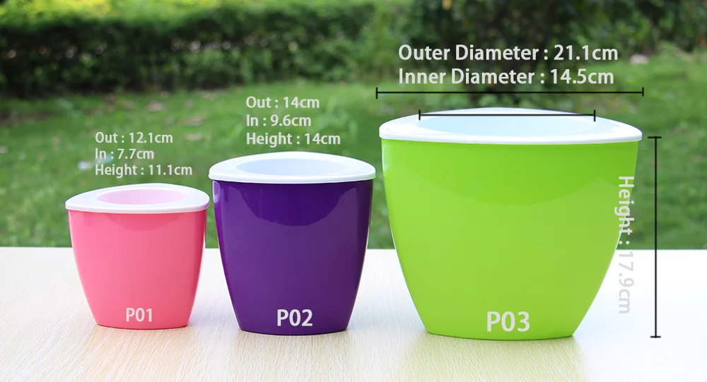 triangle planter pot