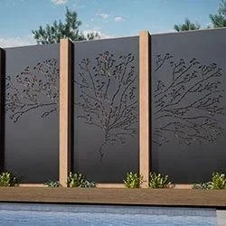 fence corten garden fencing panels steel modern outdoor decor screens screen philippines unique metal tree lump sculpture studio visit wonderfully