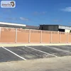 Environmental friendly prefab fence panels combination of wpc fence panels and aluminum post for fence