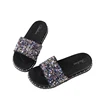 Mini HeLiSha slide slippers for women customized shoes with small diamonds upper