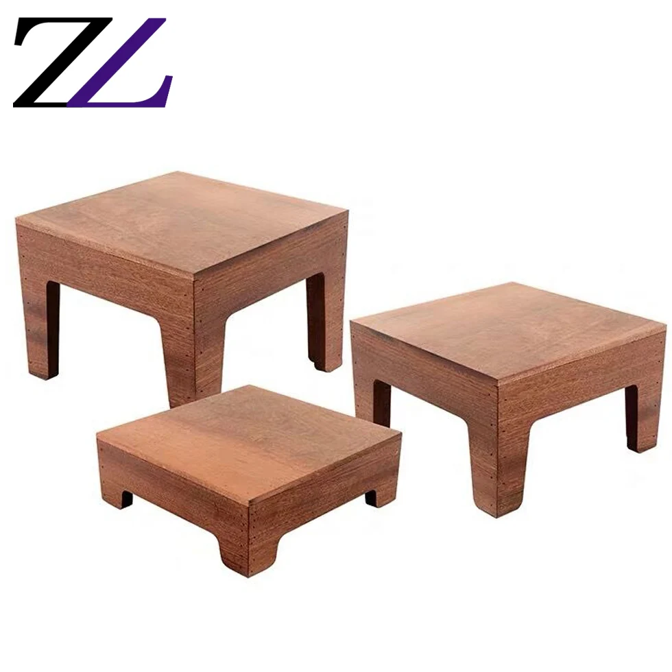 Wooden Carved Buffet Riser for Event Decoration & Display - OEM