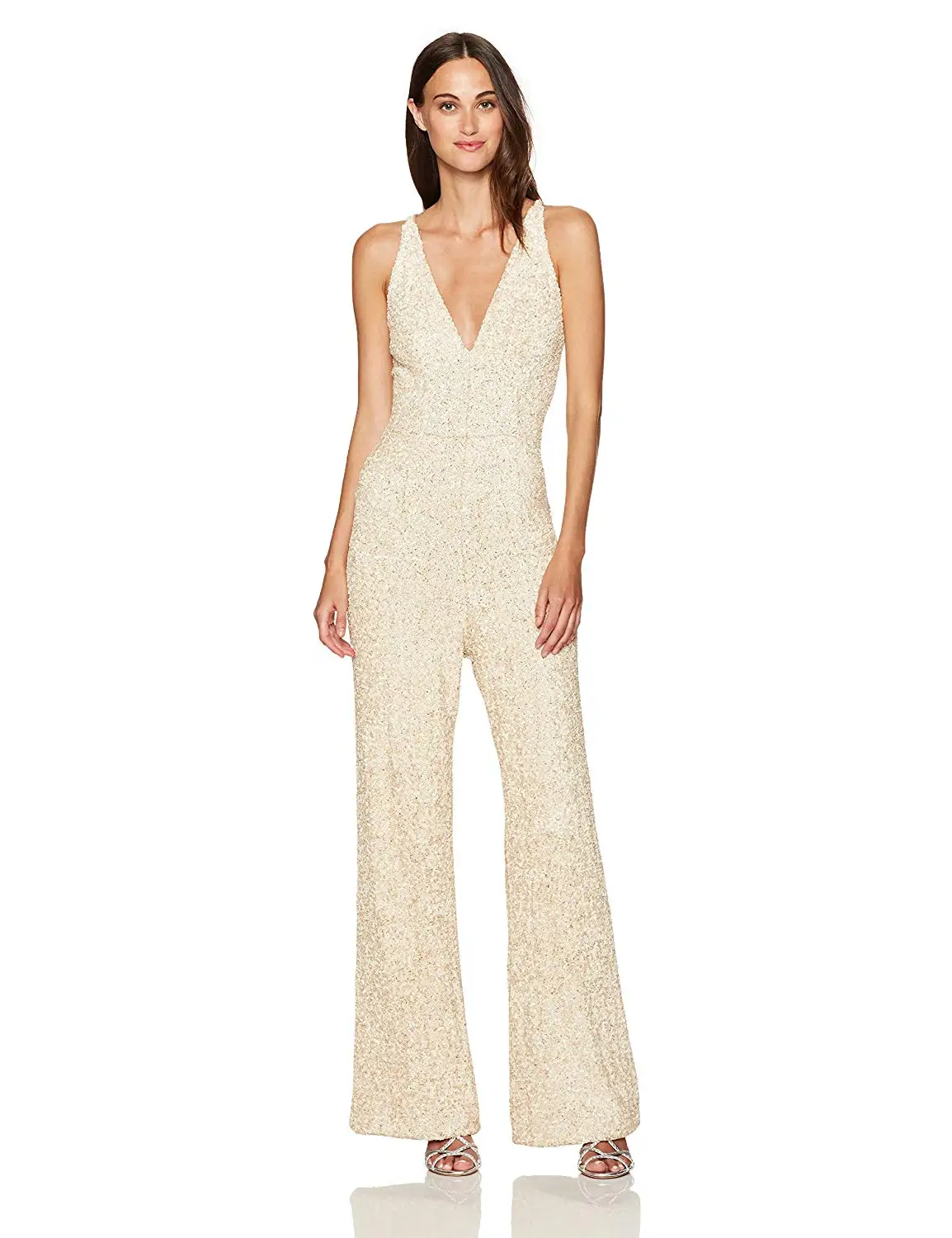 dress the population sequin romper