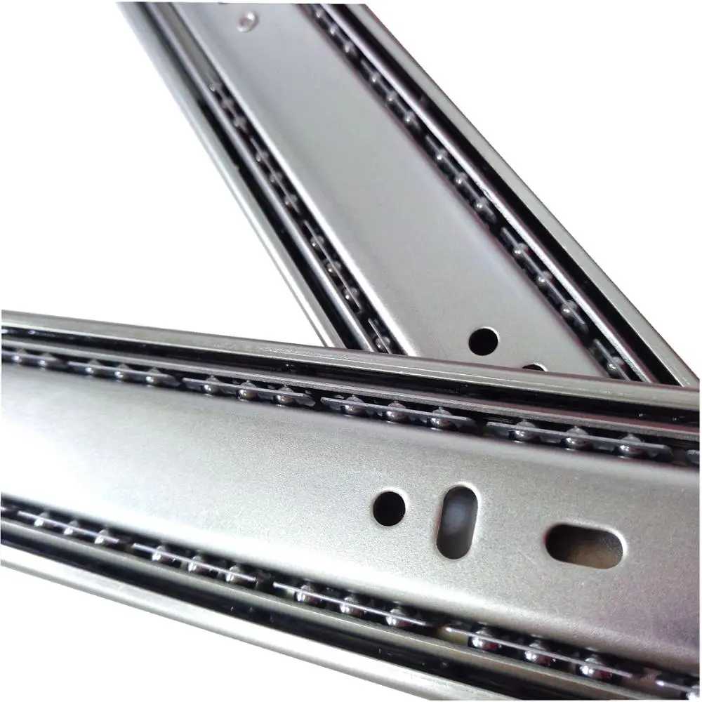 kitchen cabinet ball bearing drawer slide telescopic channel