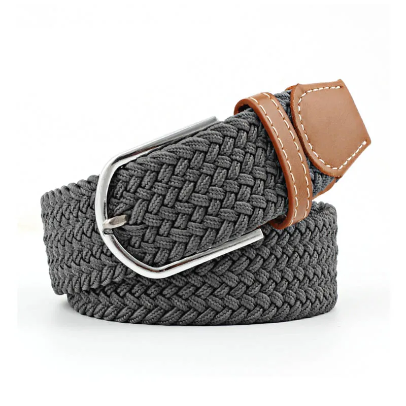 High Quality Mens Braided Elastic Stretch Of Man Belt