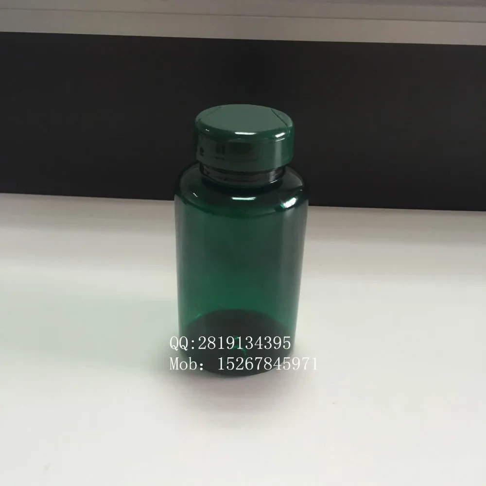 250ml Pet Pill Bottle With Childproof Cap /100ml Dark Green Medicine