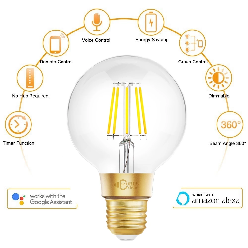 globe smart bulb google home