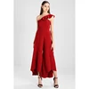 OEM 2018 Sexy Single Shoulder Ruffled Front Split Wide Leg Women Jumpsuits and Rompers