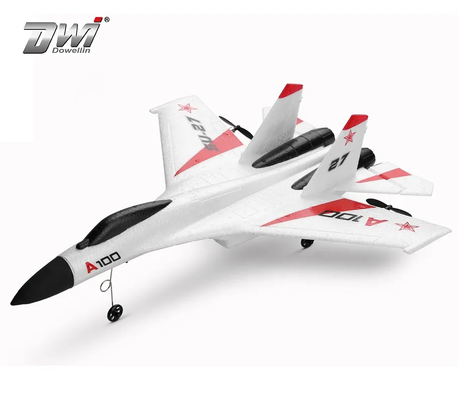 Dwi Dowellin 3 Channel Rc Airplane Kit Su27 Rc Jet Plane With Right
