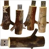 Natural Wooden Tree Branch Shape 2.0 USB Flash Memory Drive For Promotion Giveway