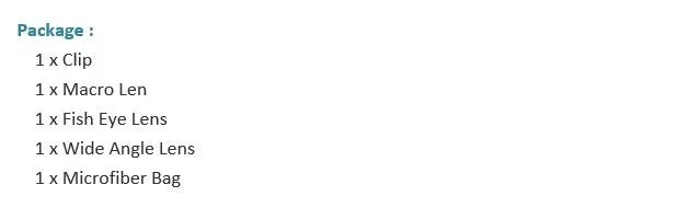 2016 New Mobile Phone Camera Extra Lens Fisheye Lens 3 in 1 Zoom Lens Good quality for iPhone Samsung HTC