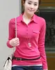 long sleeves fashion polo for women