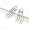2019 Gig brand same design gold hook earrings painted color U shape pendant earrings aretes alloy statement earrings