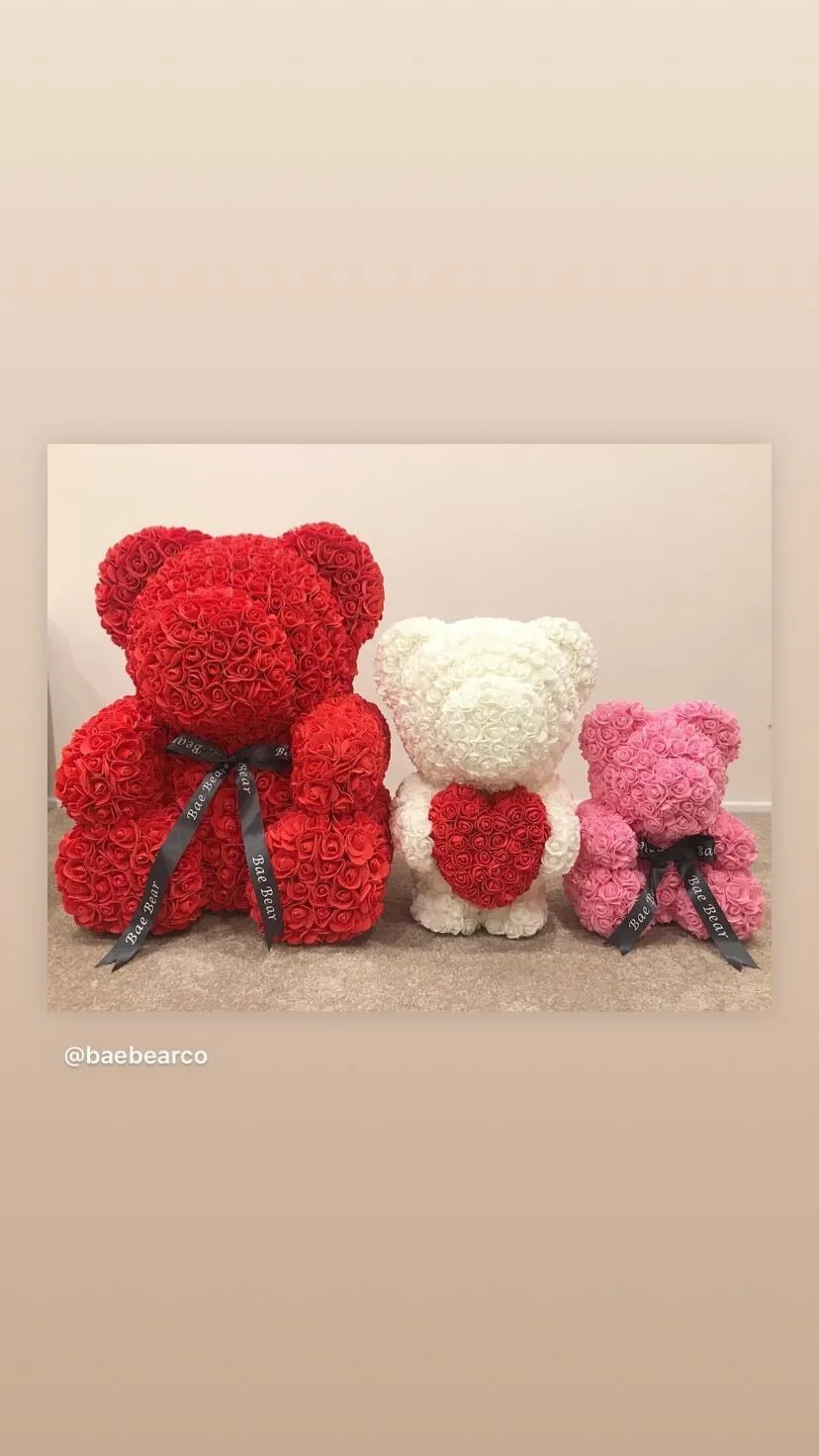 rose bear 40 cm