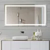 Economical Bright Wall hung Backlit Bathroom Vanity Mirror with Digital Clock
