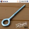 300mm thread length galvanized steel welded eye bolt