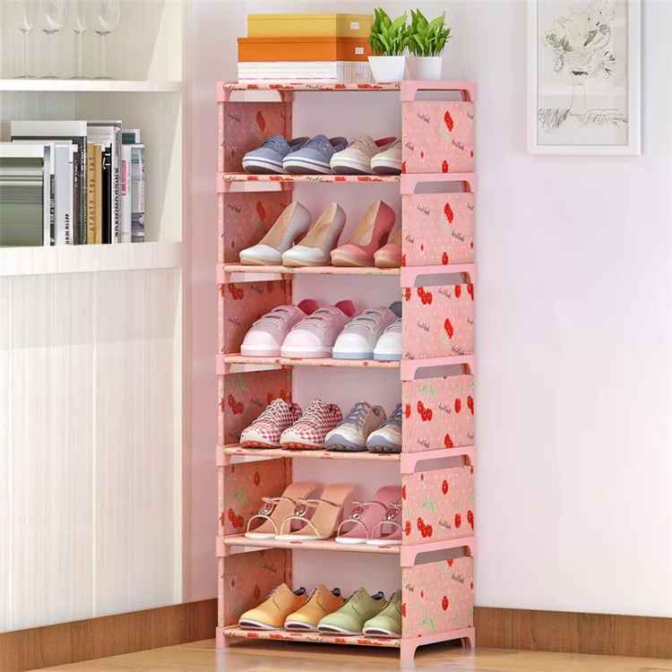 1set Diy Nonwoven Fabric Shoe Racks Shoe Shelf Nonwoven Racks Storage Shoe Buy Non