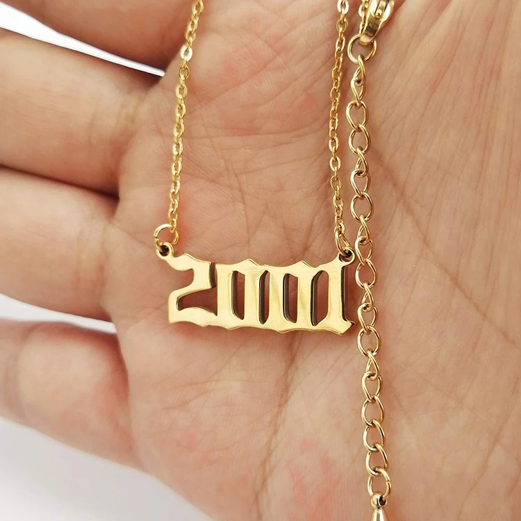 2001 birth year necklace