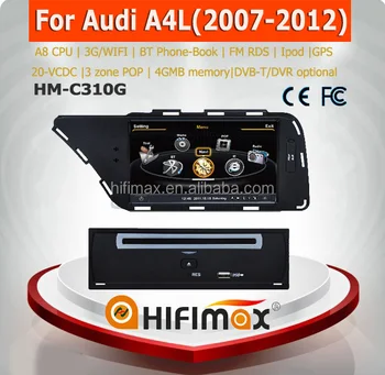 Hifimax Car Multimedia Radio Gps System For Audi A4 B6 2008 2009