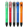 Plastic colorful Flashlight pen for writing and reading in dark