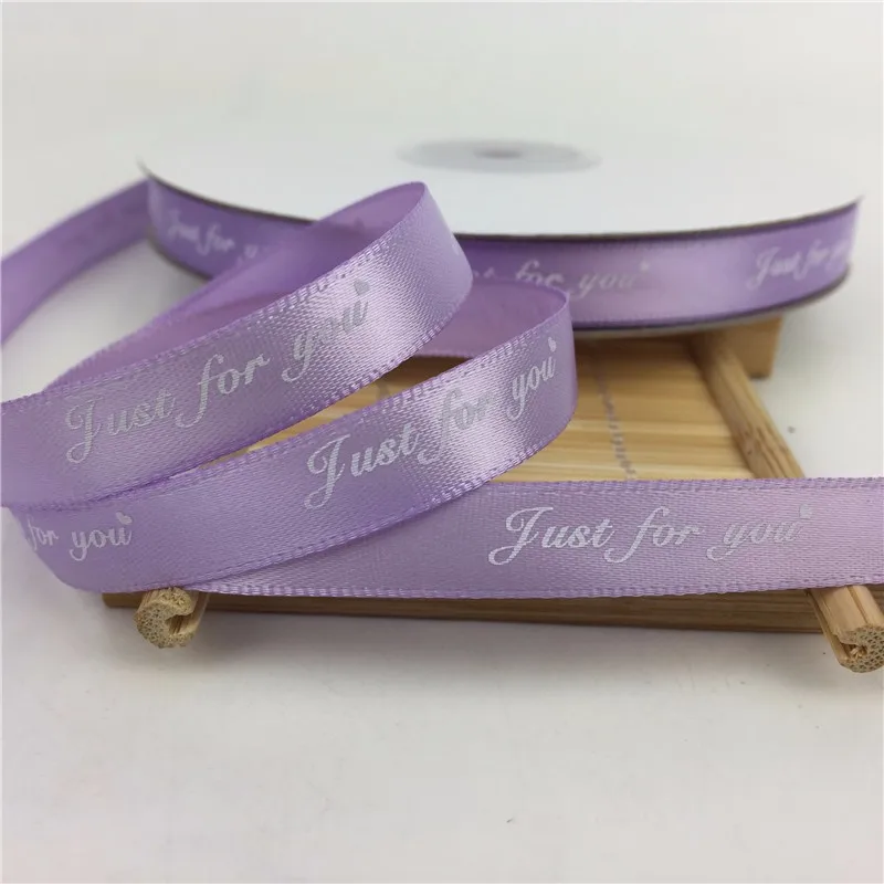 Customized Gold Foil Printing Satin Ribbon With Custom-made Logo - Buy ...