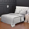 Luxury chinese pure 100% mulberry silk bedding set / green silk bed sheet